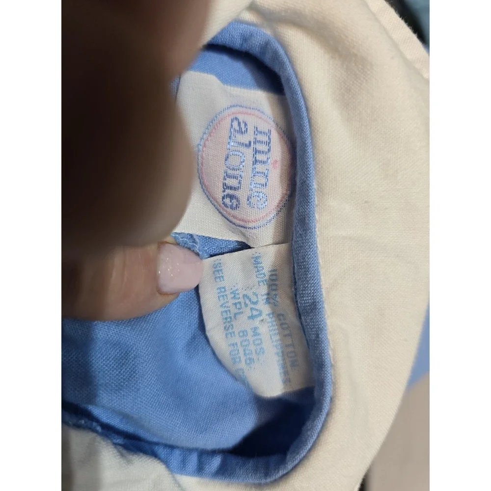 Vintage Mine Alone‎ Boys Romper  24 Months Blue Boats